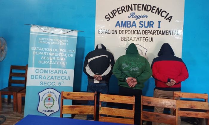 Berazategui – Siete allanamientos y tres aprehendidos implicados en un robo por entradera